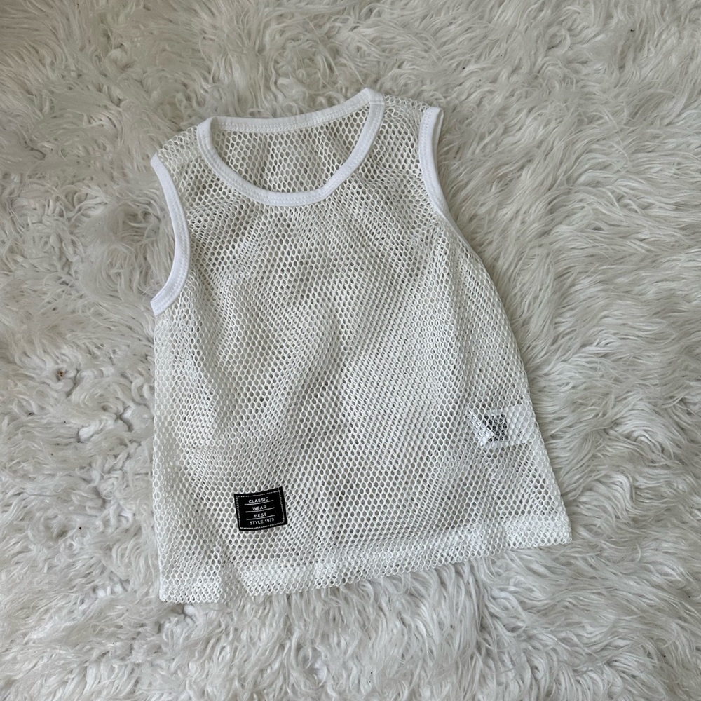 Toddler fishnet tank
